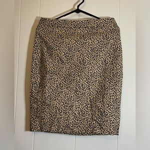 NEW j.crew leopard skirt